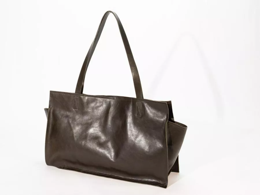 Borsa tote in pelle vintage prodotta direttamente in fabbrica: design ribaltabile con versatilità per tutte le stagioni e rigoroso controllo di qualità