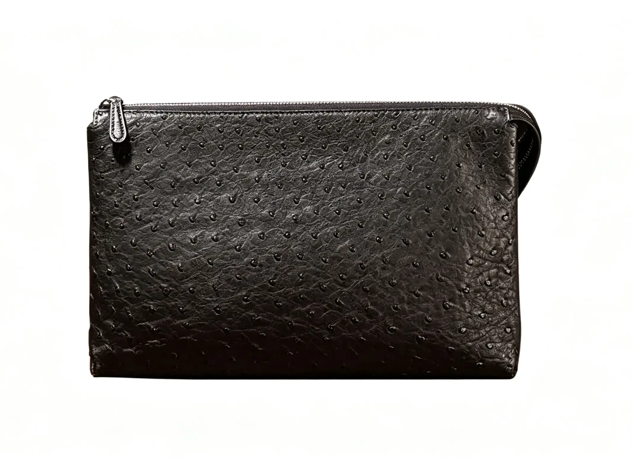 Quando indossare questa borsa da polso con goffratura di struzzo？