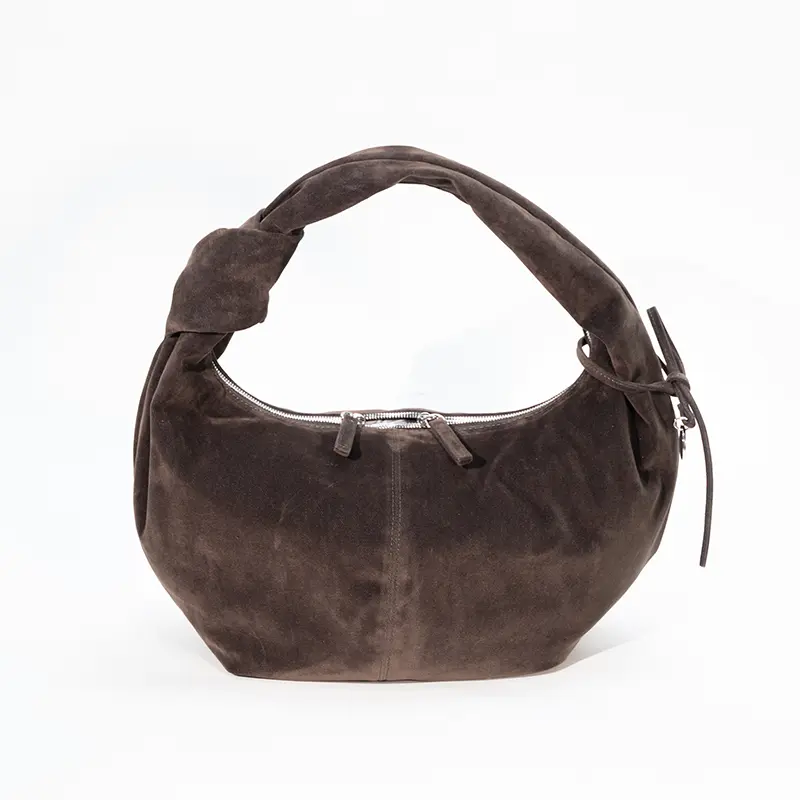 Borsa a mano in pelle pieno fiore