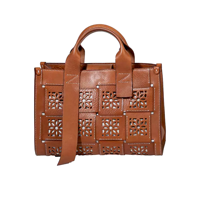 Borsa a tracolla in pelle cava