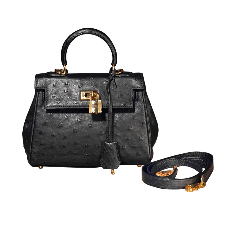 Borsa a mano in pelle con tracolla