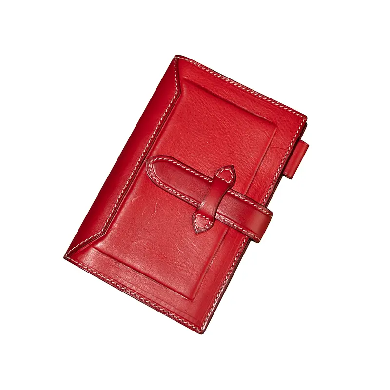 Taccuino in pelle rossa