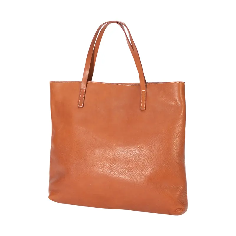 Borsa tote in pelle conciata