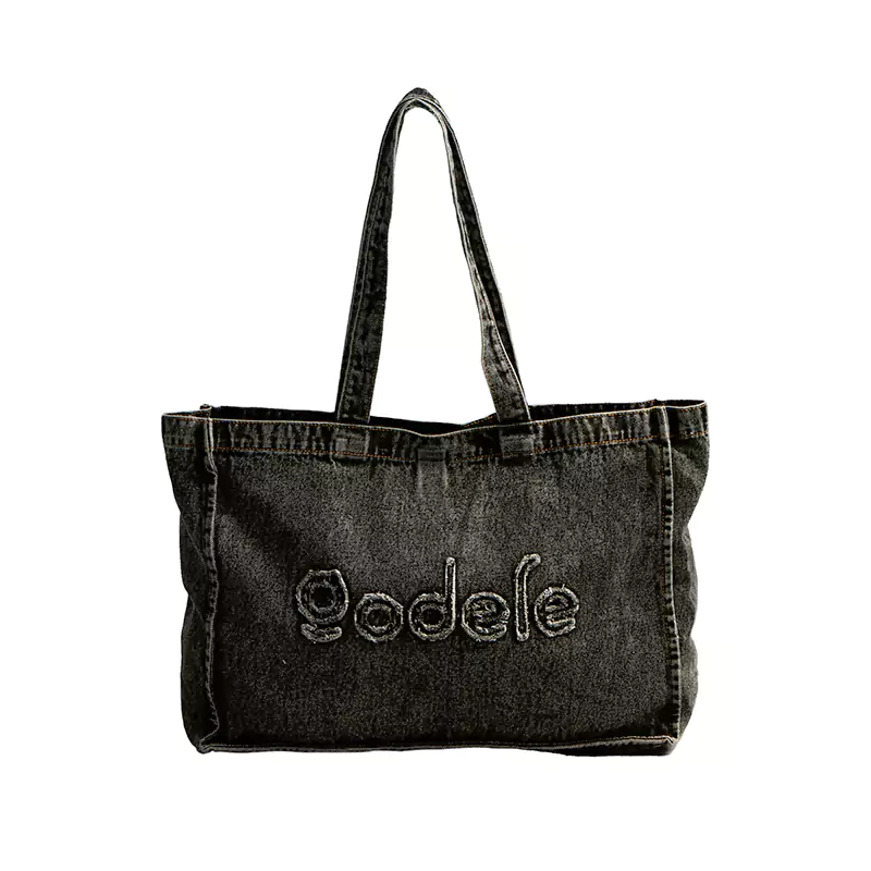 Borsa in denim lavato