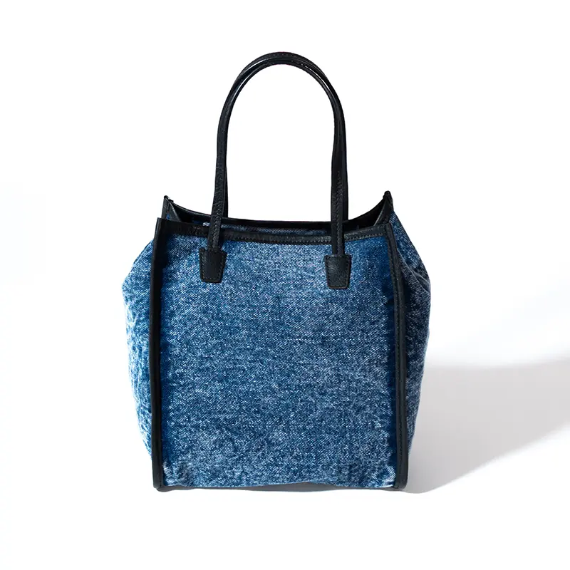 Borsa tote in denim da donna