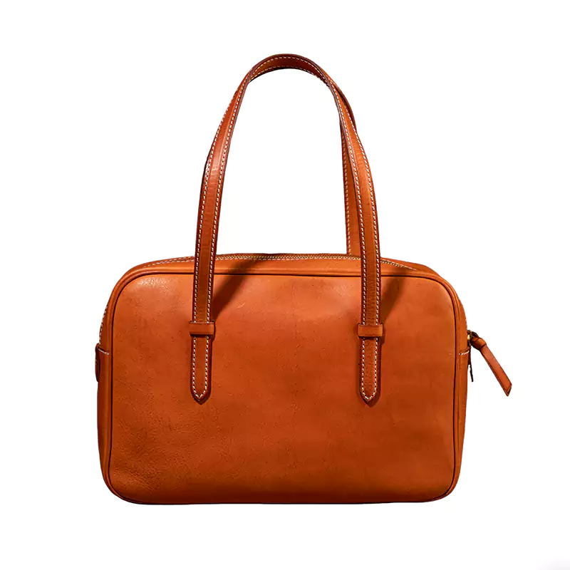 Borsa in pelle con cerniera